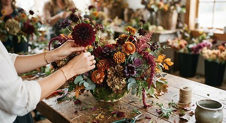 Floral Arranging Class The Harvest Table