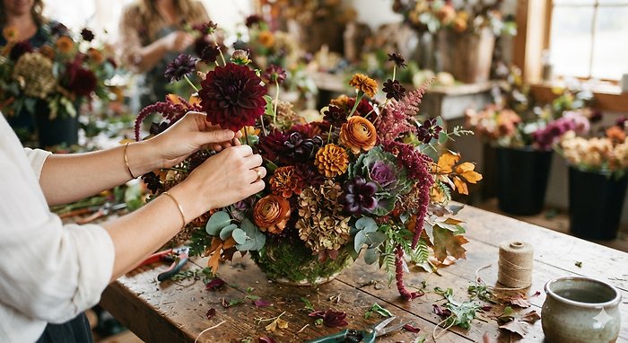 Floral Arranging Class The Harvest Table