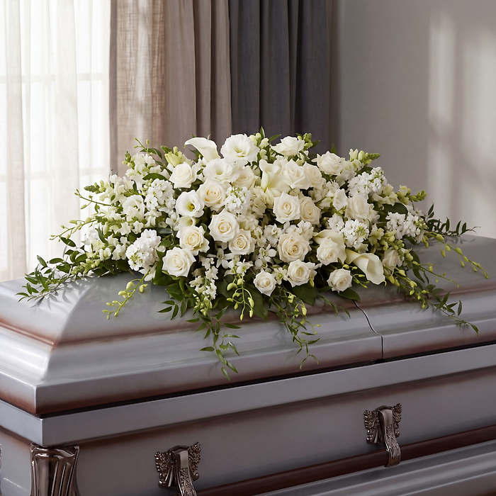 Purity and Peace Casket Spray