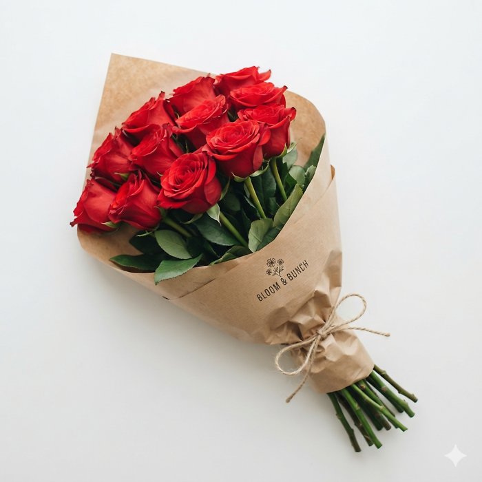 A Dozen Roses Wrapped