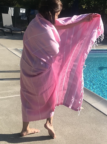 Elmas light pink towel